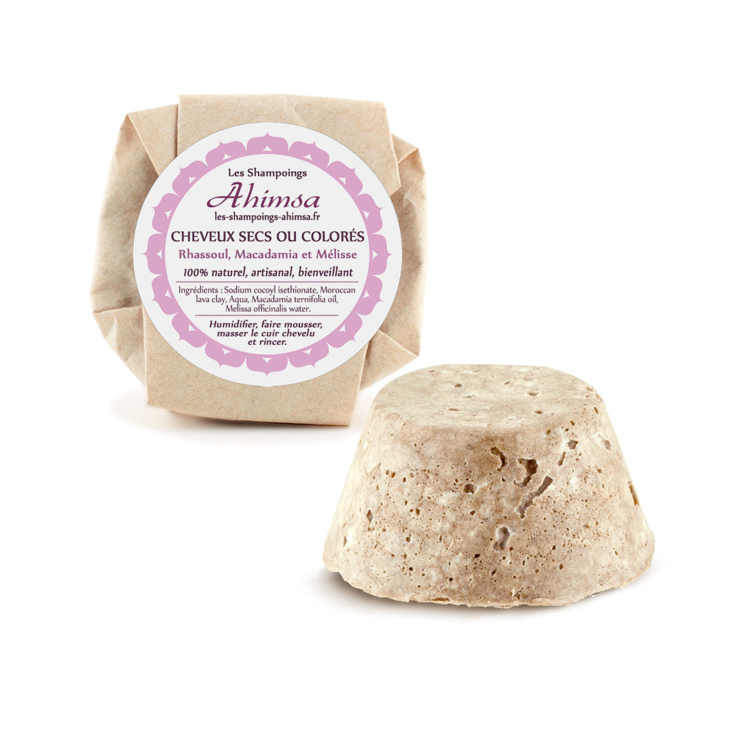 Shampoing solide 70g pour cheveux secs ou colorés