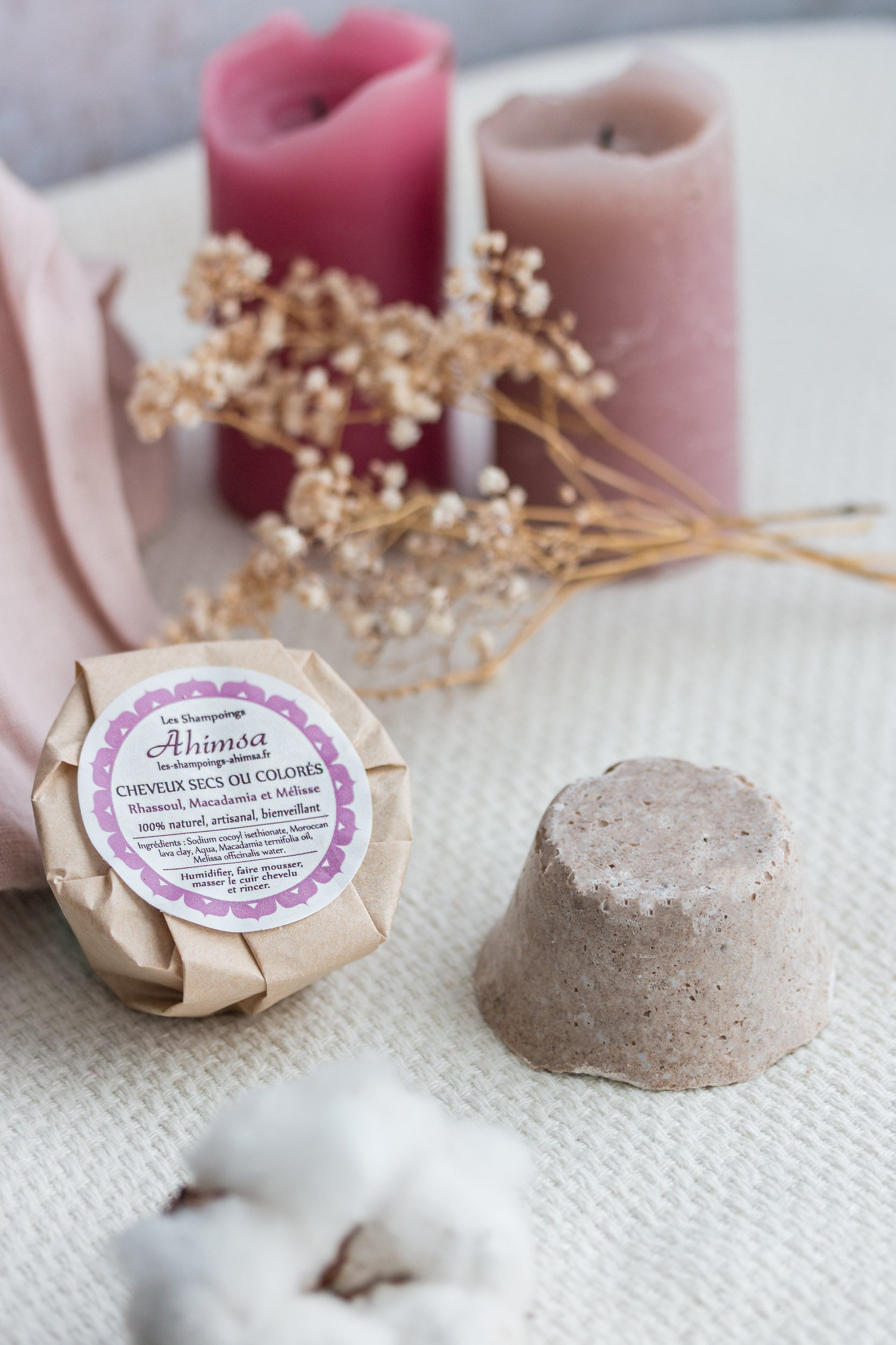Shampoing solide 70g pour cheveux secs ou colorés
